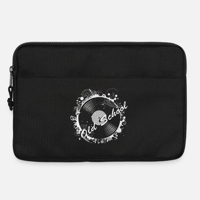 Schallplatte im Retro Design - Laptoptasche 13" - Schwarz