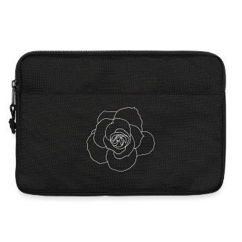 Weiße Rose - Laptoptasche 13" - Schwarz - Vorne