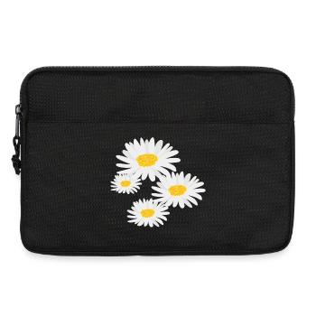 Marguerites de fleurs - Sacoche pour ordinateur portable 13 pouces - noir - Devant
