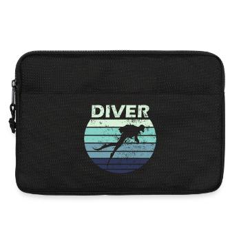 Taucher Tauchen - Laptoptasche 13" - Schwarz - Vorne
