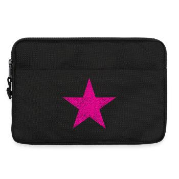 Pink Stern mit Textur - Laptoptasche 13" - Schwarz - Vorne