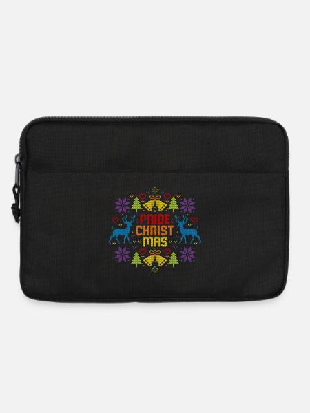 Ugly Christmas Pride Christmas LGBTQ Regenbogen - Laptoptasche 13" - Schwarz