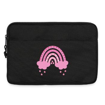 Boho Regenbogen - Laptoptasche 13" - Schwarz - Vorne