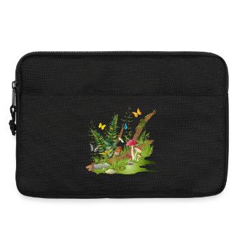 ein Stück Natur am Waldrand - Lebensraum für Tiere - Laptoptasche 13" - Schwarz - Vorne