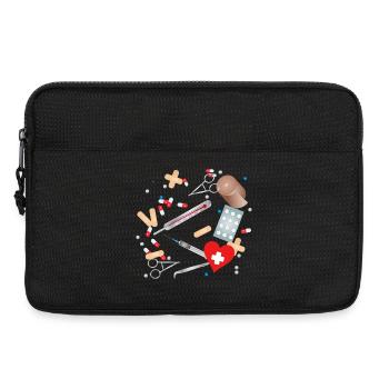 First aid kit, first aid kit or medicine cabinet - Laptop bag 13" - black - Front