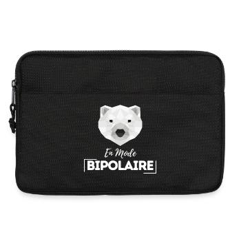 En mode bipolaire - Sacoche pour ordinateur portable 13 pouces - noir - Devant