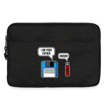 Retro Tech Vater Enthüllung - Laptoptasche 13" - Schwarz - Vorne