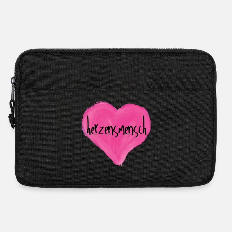 Herzensmensch - Laptoptasche 13" - Schwarz