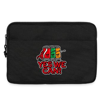 Superhero Beverage Cans Word Game Yes we can - Laptop bag 13" - black - Front