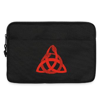 Serpents rouges et symbole celte - Sacoche pour ordinateur portable 13 pouces - noir - Devant