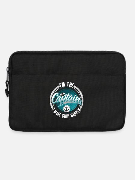 Kapitän Segeln Motorboot Boot Schiff Segler - Laptoptasche 13" - Schwarz