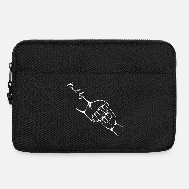 Papa Kind Faust Bump-Vater Sohn Matching - Laptoptasche 13" - Schwarz