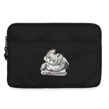 Schlafmütze Krissi, Schneeleopard - Laptoptasche 13" - Schwarz - Vorne