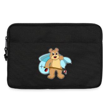 Pêche au poisson Bear Angler - Sacoche pour ordinateur portable 13 pouces - noir - Devant