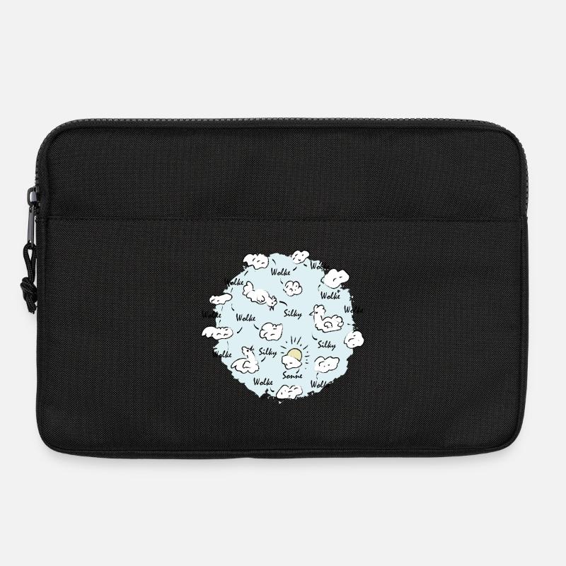 Seidenwolke - Laptoptasche 13" - Schwarz