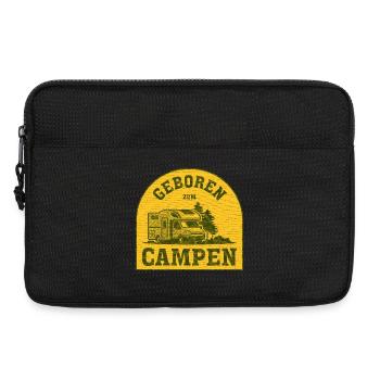Campen Vintage Badge Motiv - Laptoptasche 13" - Schwarz - Vorne
