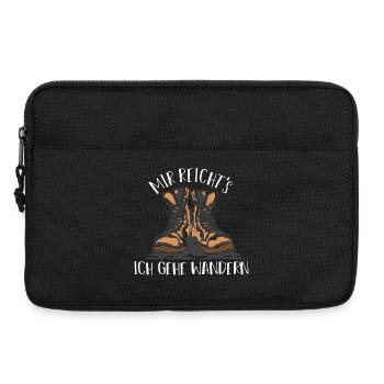Mir reicht's: Ich geh wandern - Laptoptasche 13" - Schwarz - Vorne