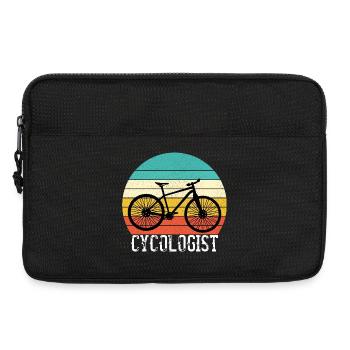Cycologist Funny Vintage Radfahren Radfahrer - Laptoptasche 13" - Schwarz - Vorne