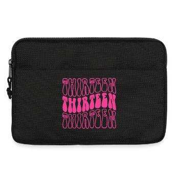 Thirteen 13th Birthday Girls 13 Years Old - Laptop bag 13" - black - Front