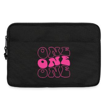 Un 1er anniversaire pour les filles de 1 an - Sacoche pour ordinateur portable 13 pouces - noir - Devant