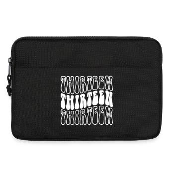 Thirteen 13th Birthday Boys Girls 13 Years Old - Laptop bag 13" - black - Front