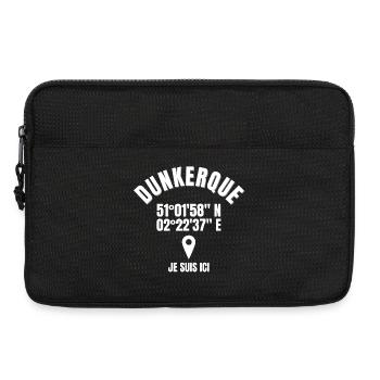 Dunkerque, Nord-Pas-De-Calais, Dunkerquois - Sacoche pour ordinateur portable 13 pouces - noir - Devant