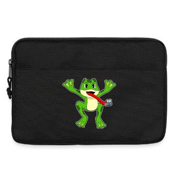 Mouche grenouille - Sacoche pour ordinateur portable 13 pouces - noir - Devant