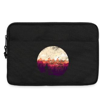 Sunset Ridge Bike Silhouette - Laptoptasche 13" - Schwarz - Vorne