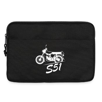 simson s51 Symbol Nostalgie DDR Moped Freunde - Laptoptasche 13" - Schwarz - Vorne