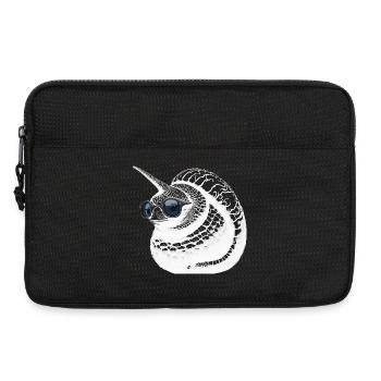 Coole EinhornSchnecke - Laptoptasche 13" - Schwarz - Vorne
