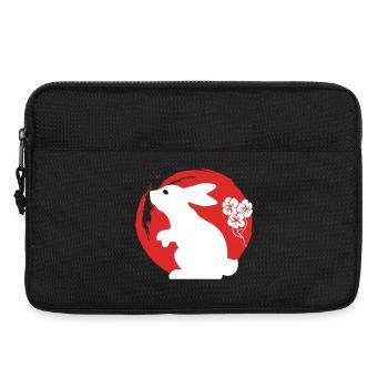 Bunny Silhouette Japonais - Sacoche pour ordinateur portable 13 pouces - noir - Devant