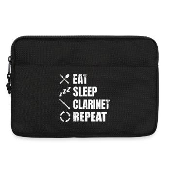 Routine clarinette - Sacoche pour ordinateur portable 13 pouces - noir - Devant