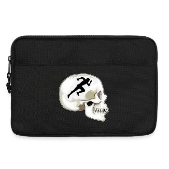 Totenkopf Jogger Joggen Sport - Laptoptasche 13" - Schwarz - Vorne