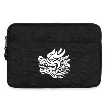 Chinese Dragon Head (White) - Laptop bag 13" - black - Front