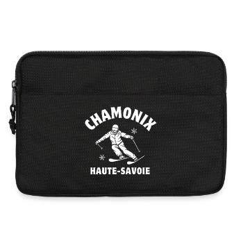 Chamonix, Savoie, Haute-Savoie - Sacoche pour ordinateur portable 13 pouces - noir - Devant