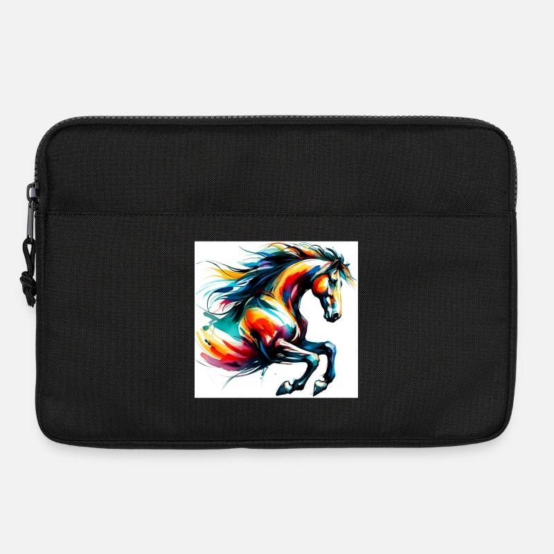 Pferd - Laptoptasche 13" - Schwarz