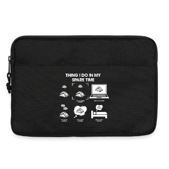 Spare Time Geek Montage - Laptop bag 13" - black - Front