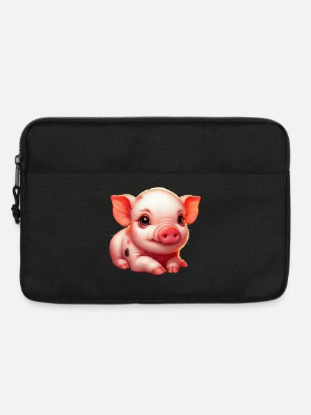 Ferkel-Ferkel - Laptoptasche 13" - Schwarz