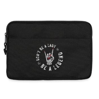Devils Horns Metal Don’t Be A Lady Festival Saying - Sacoche pour ordinateur portable 13 pouces - noir - Devant