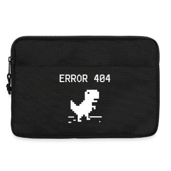Pixel Dino 404 Erreur Tee - Sacoche pour ordinateur portable 13 pouces - noir - Devant