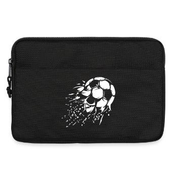 Soccer Shot Explosion Illustration Team Logo - Laptop bag 13" - black - Front