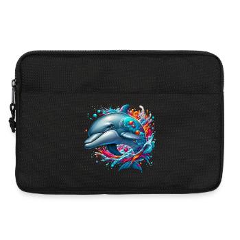 Delfin - Laptoptasche 13" - Schwarz - Vorne