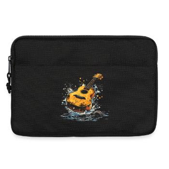 Ukulele Illustration - Laptoptasche 13" - Schwarz - Vorne