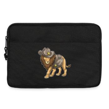 Chapeau du shérif Lion - Sacoche pour ordinateur portable 13 pouces - noir - Devant