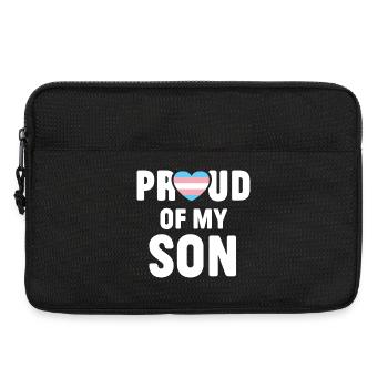 LGBTQ Pride Month - Proud of My Trans Daughter - Laptop bag 13" - black - Front