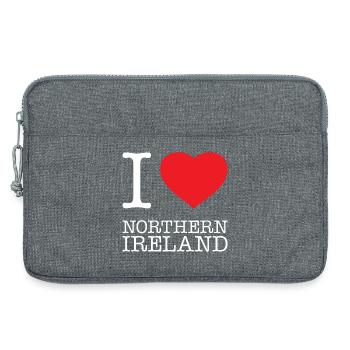 I LOVE NORTHERN IRELAND Nordirland - Laptoptasche 13" - Grau meliert - Vorne