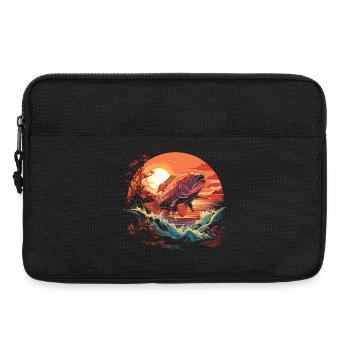 Angler Porträt - Laptoptasche 13" - Schwarz - Vorne