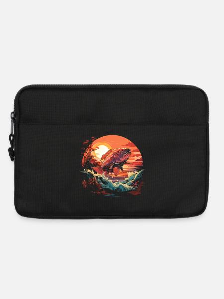 Angler Porträt - Laptoptasche 13" - Schwarz