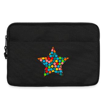 STAR. CHRISTMAS. MERRY CHRISTMAS. MERRY CHRISTMAS - Laptop bag 13" - black - Front