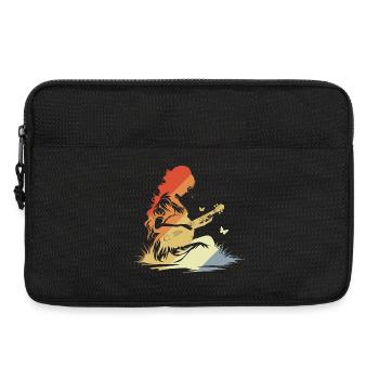 Joueur de banjo Look vintage - Sacoche pour ordinateur portable 13 pouces - noir - Devant